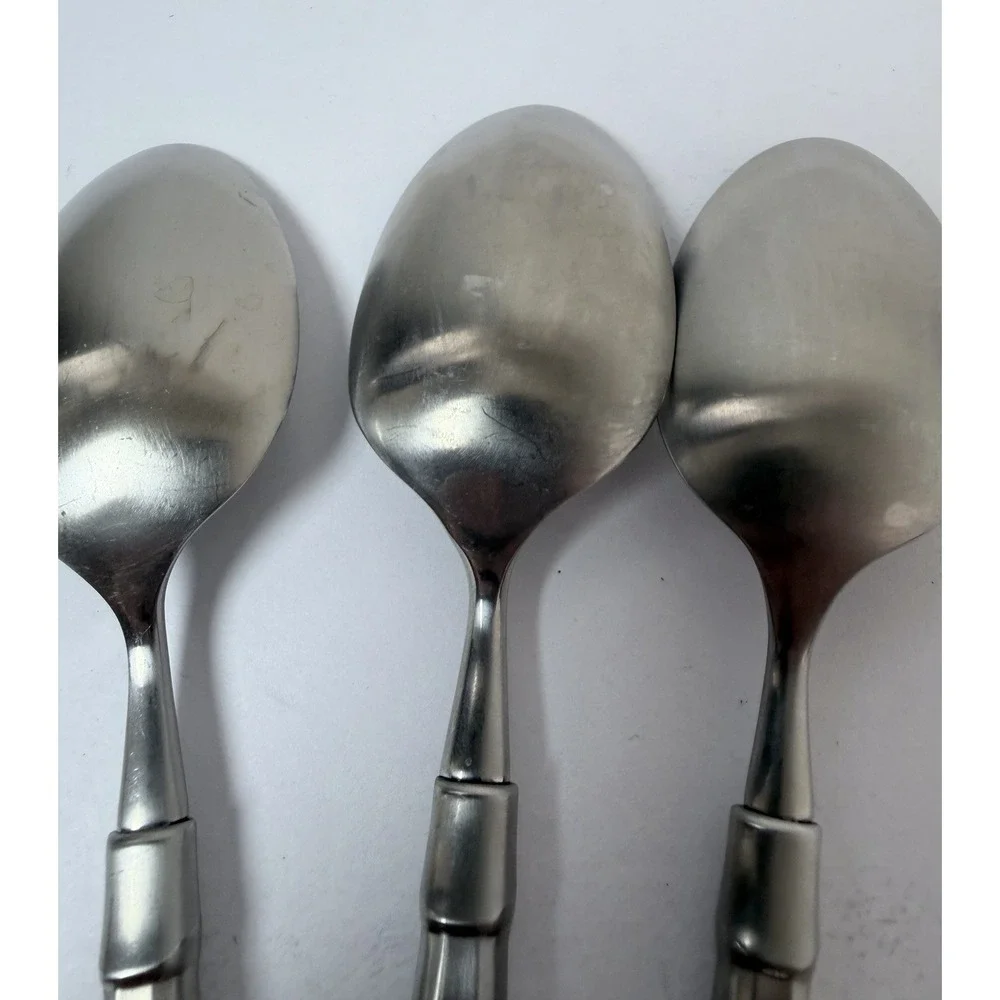 3 - Oneida ACT II / ACT 2 Satin Cube Mark Stainless Flatware 6 1/2